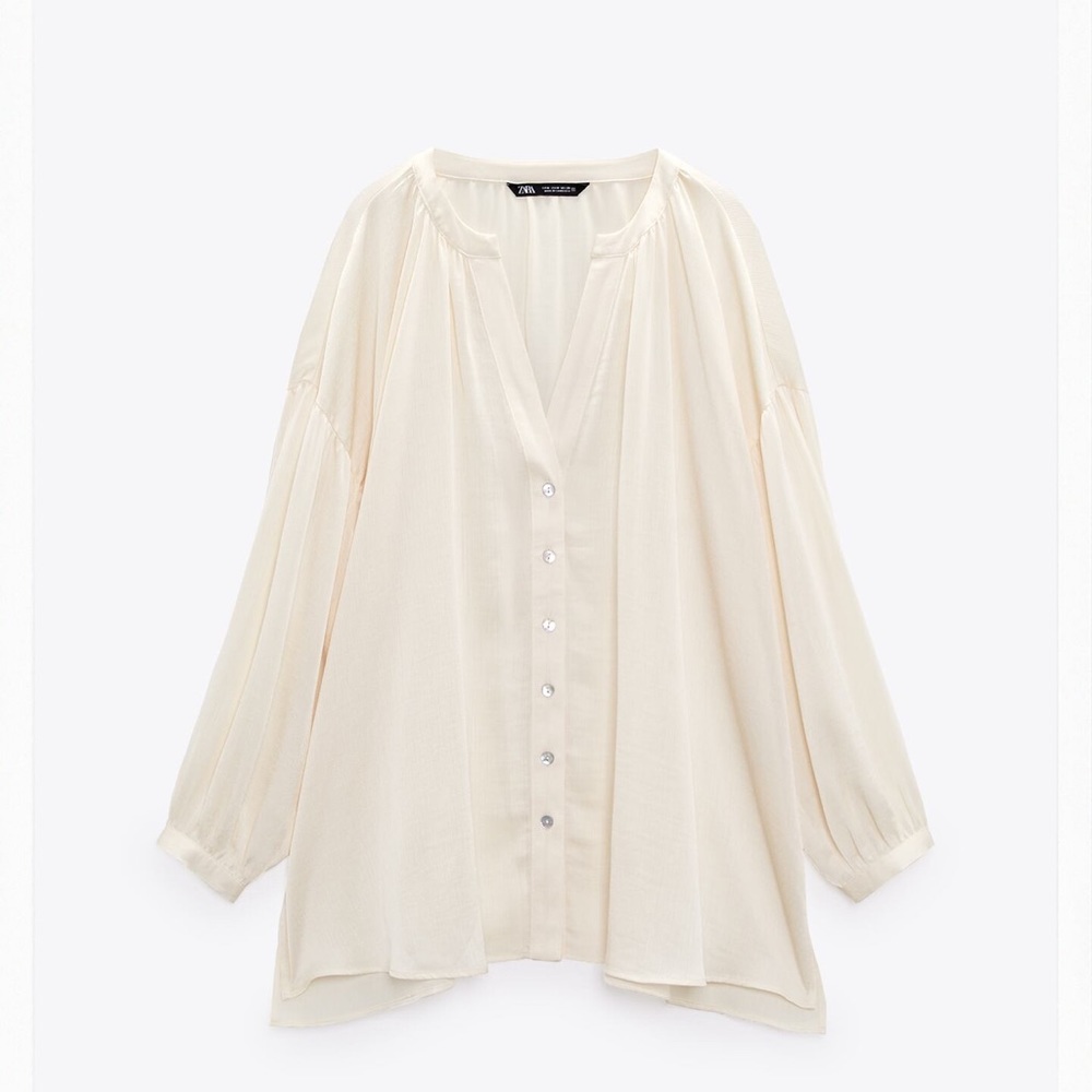 Zara Satin Effect Blouse